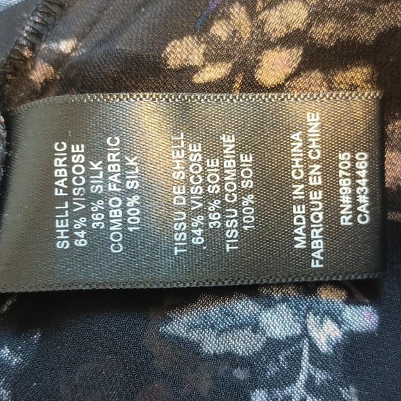 Rebecca Taylor Black Floral Blouse - Picture 7 of 8